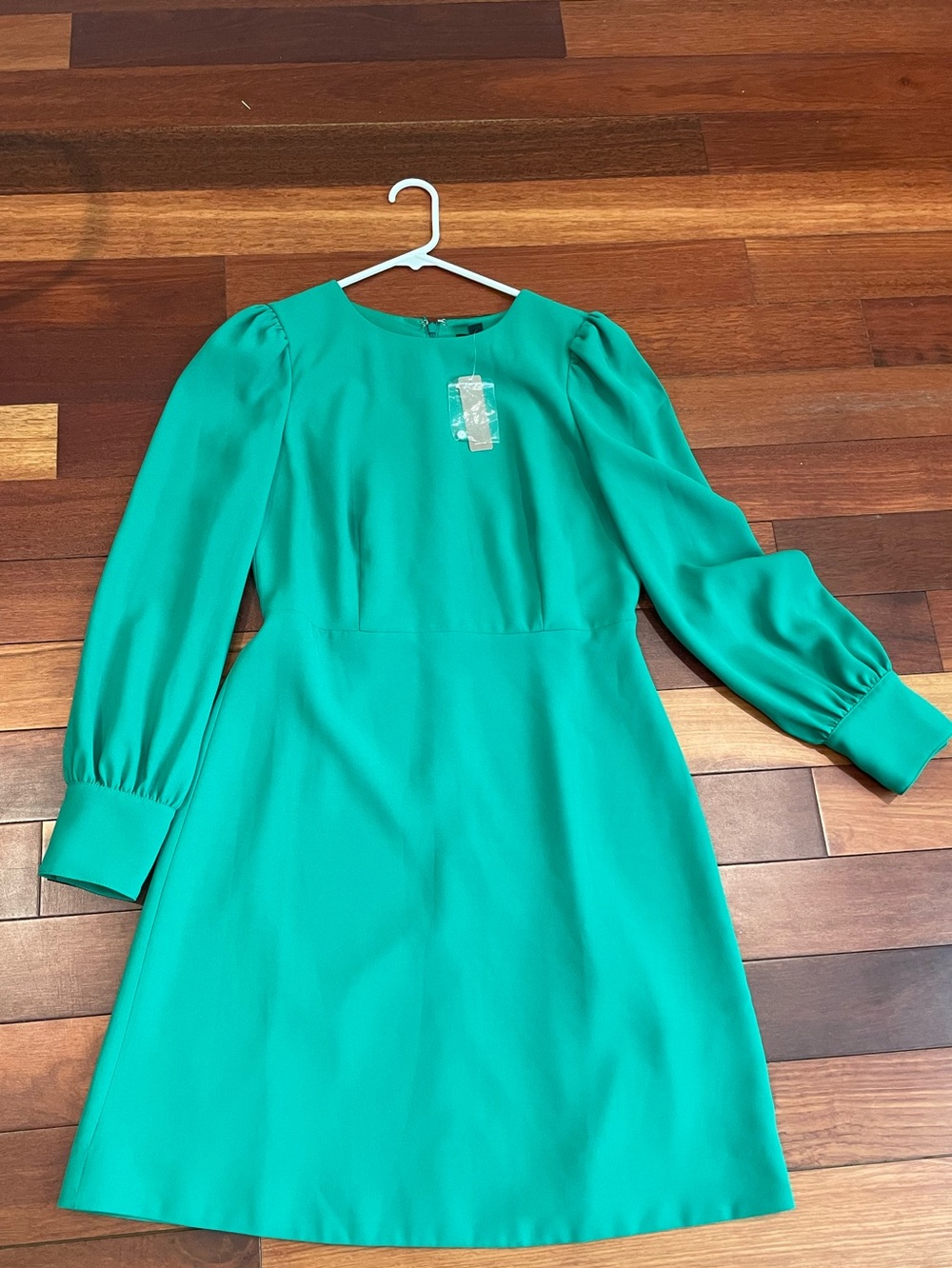 J.Crew Kelly Green Long-Sleeve Dress